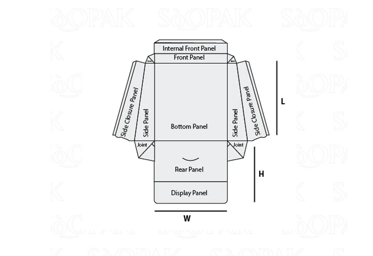 Double wal display lid