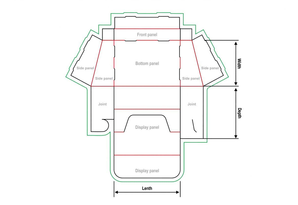 Cut Out Display Tray